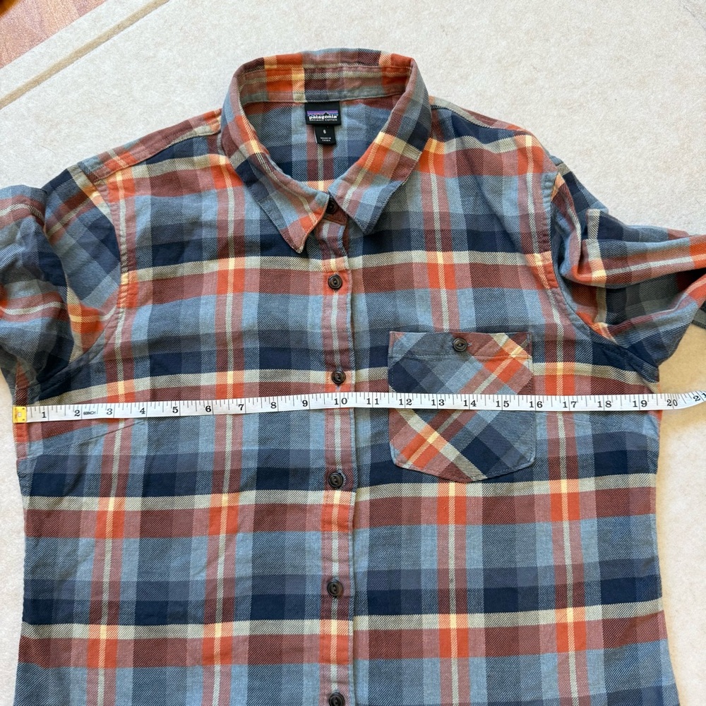 Patagonia Heywood Flannel Shirt Size 6 - Picture 8 of 11